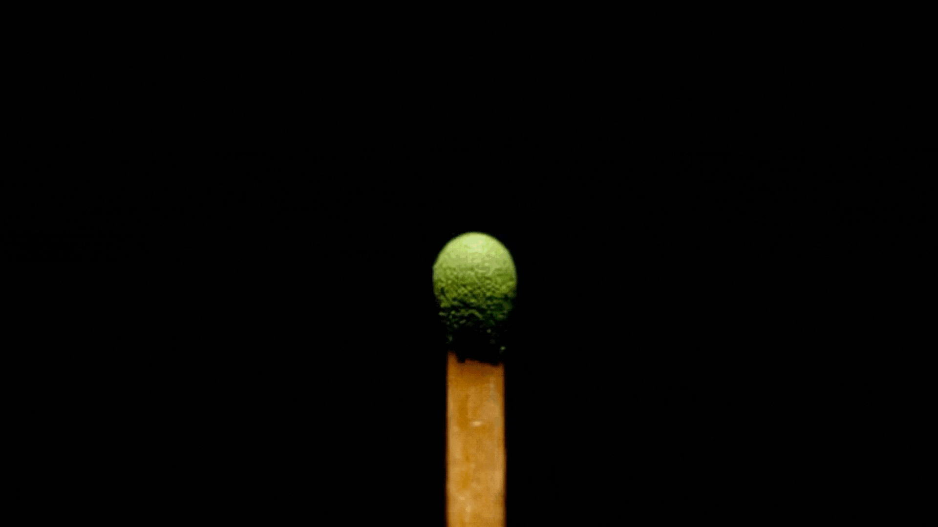 Matchstick Lighting with Neon Green Flame