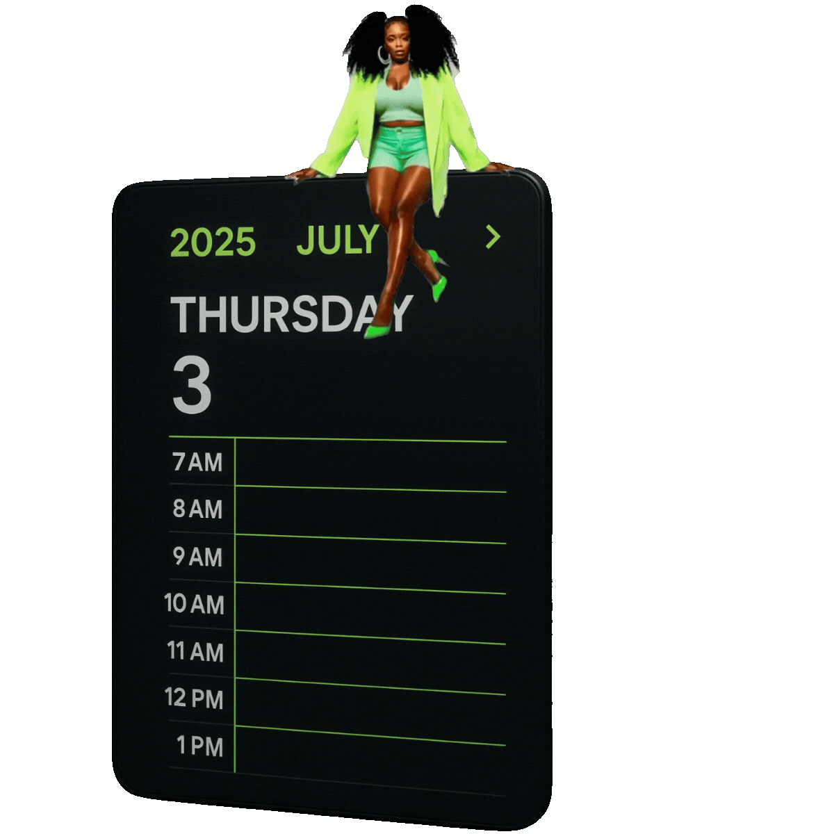 Animated graphic of Yelley sitting and working