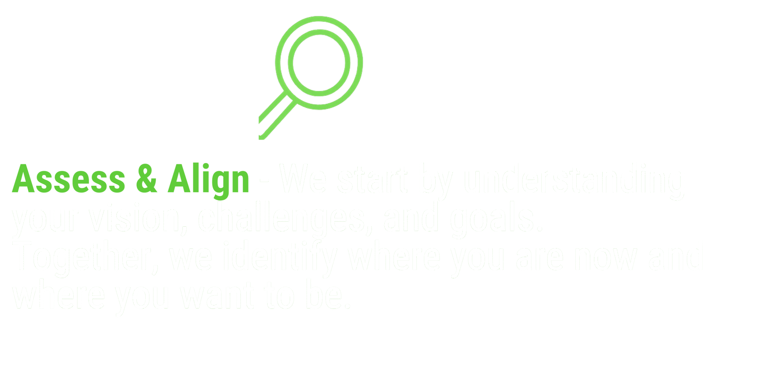 Assess & Align slide