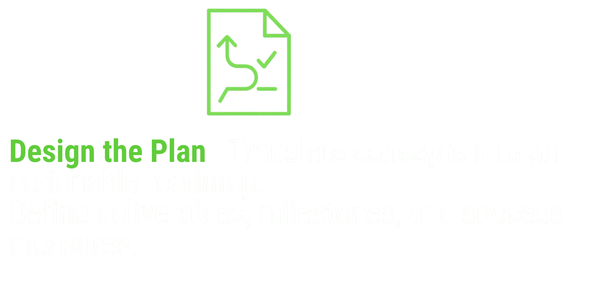 Design the Plan slide
