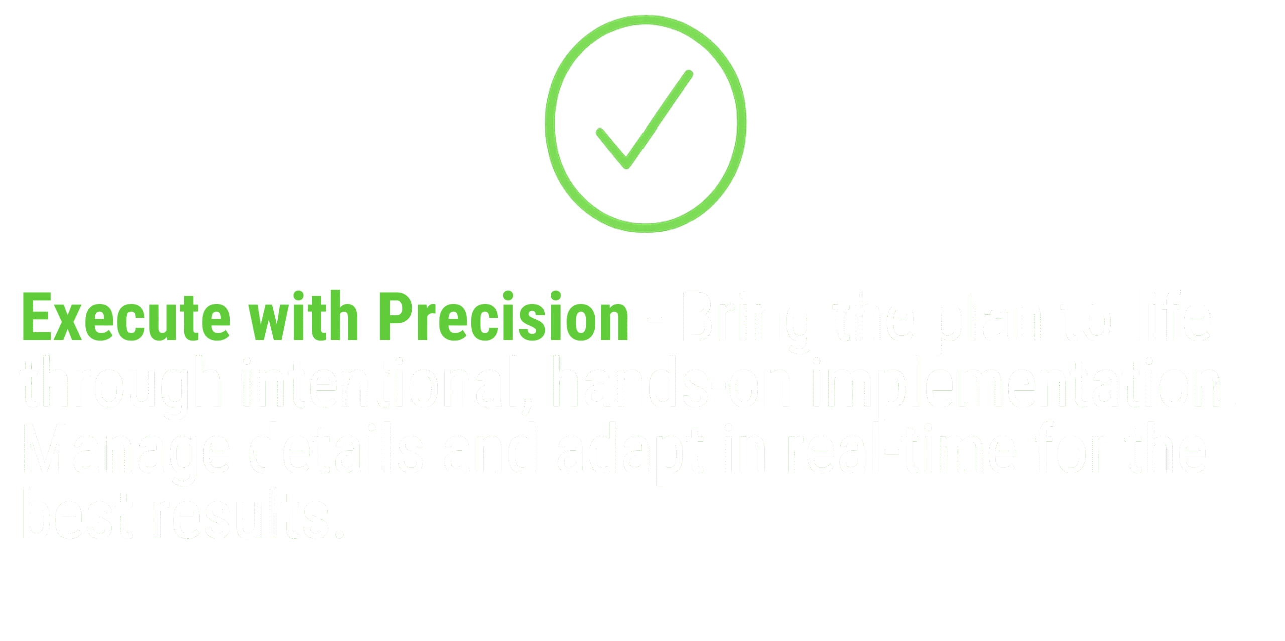 Execute with Precision slide