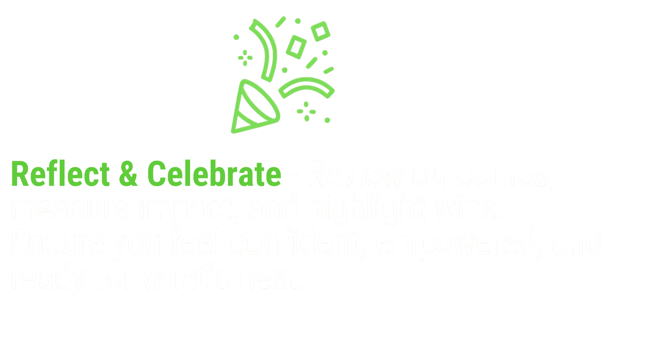 Reflect & Celebrate slide