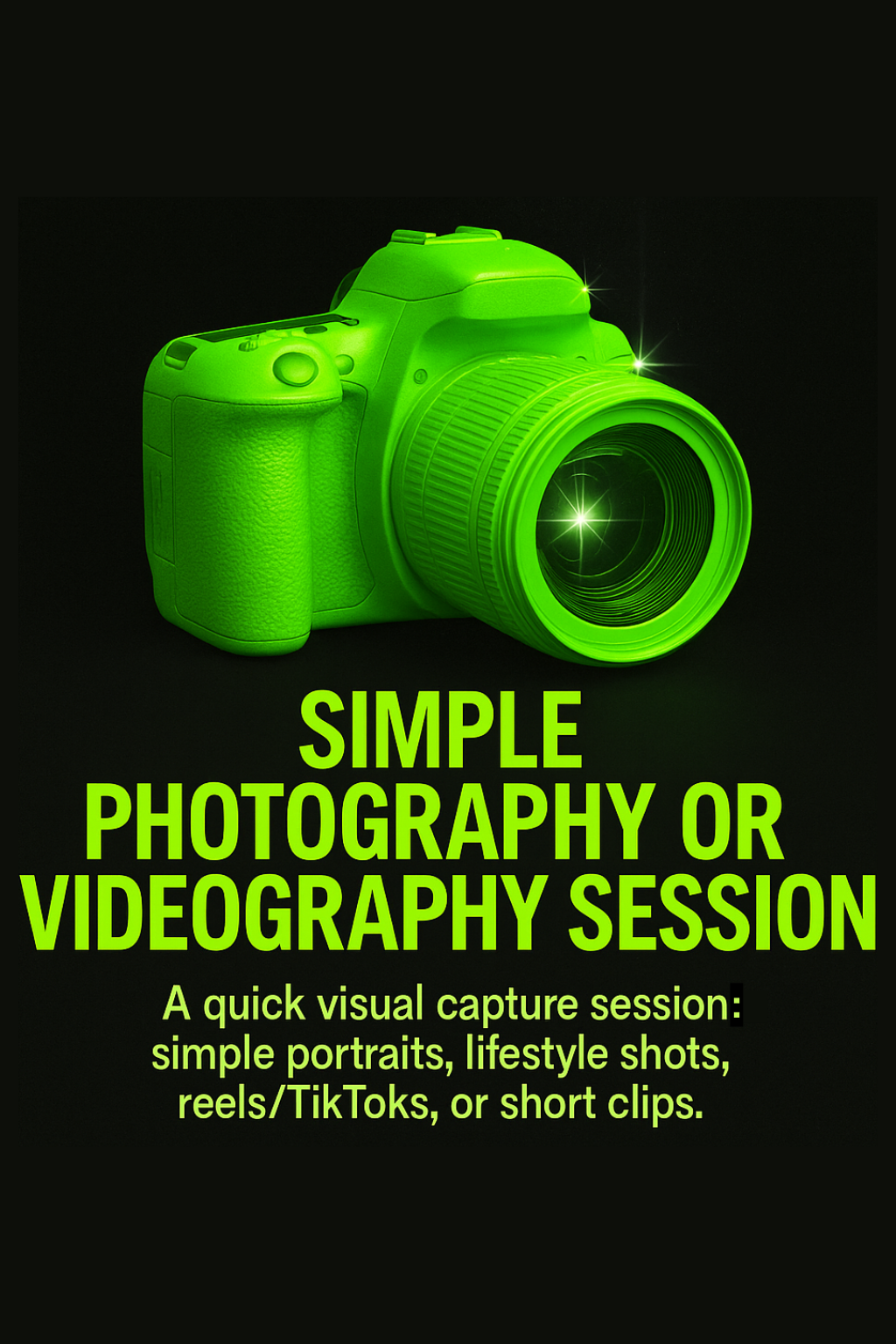 Simple Photography or Videography Session