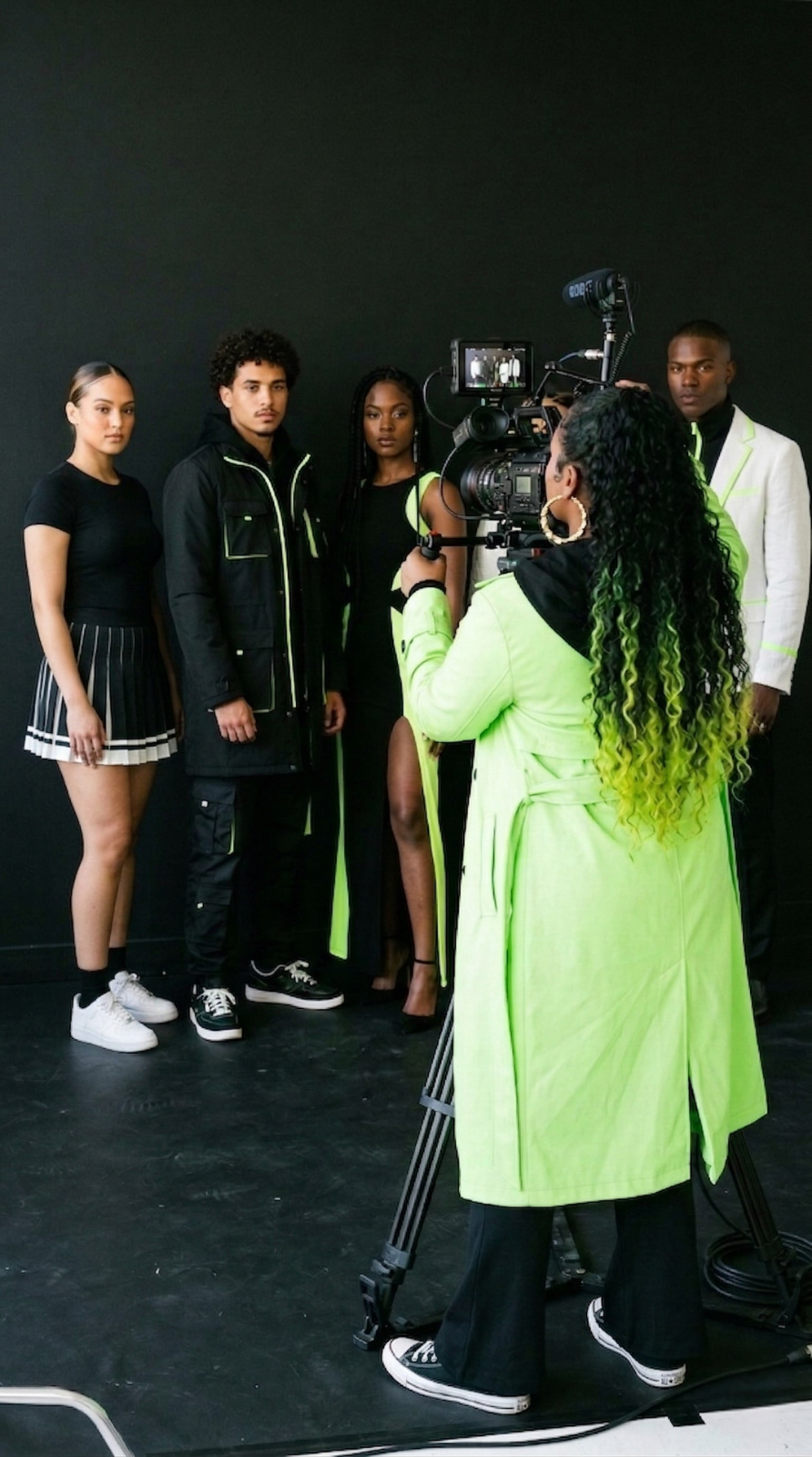 Filming the group