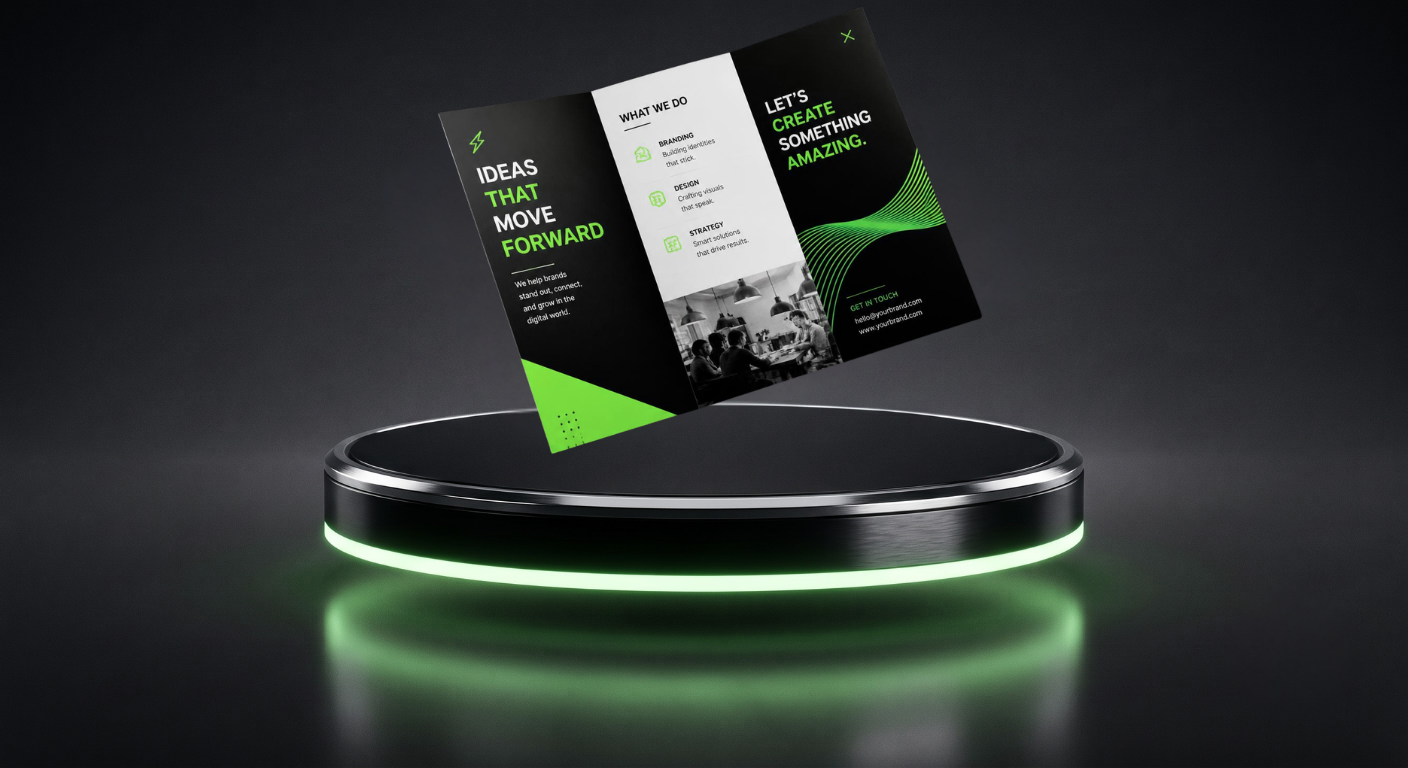 Folded Brochures bi-fold and tri-fold media panels